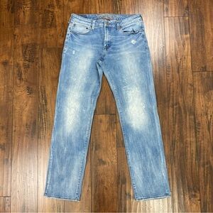 American Eagle 360 Extreme Flex Original Straight Jeans Men’s 32x34 Distressed.